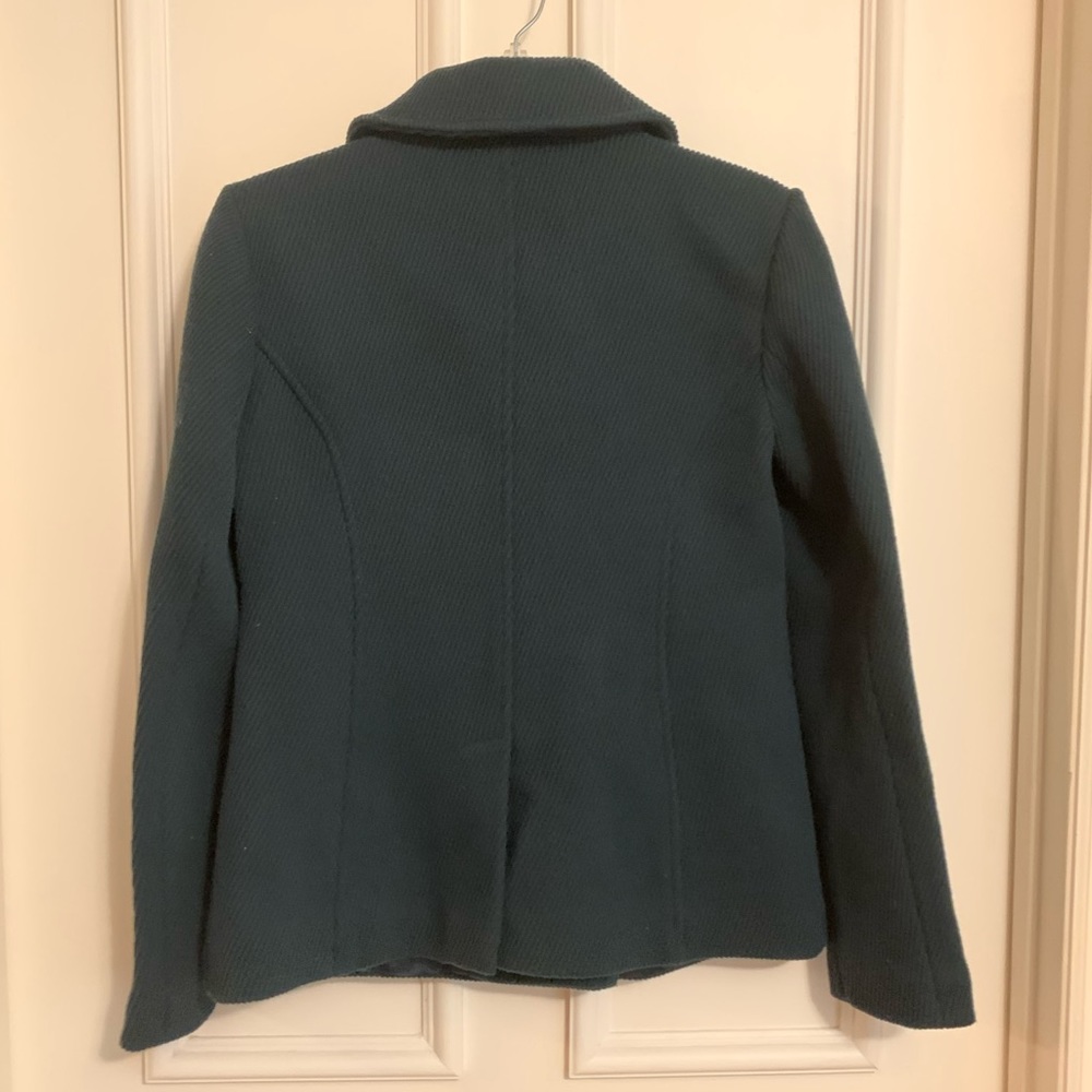 NWT Ann Taylor Loft Green pea coat XS - Picture 4 of 5